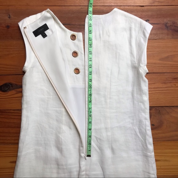 J. Crew Cream Linen Shift Dress, EUC, 4 - Picture 15 of 16